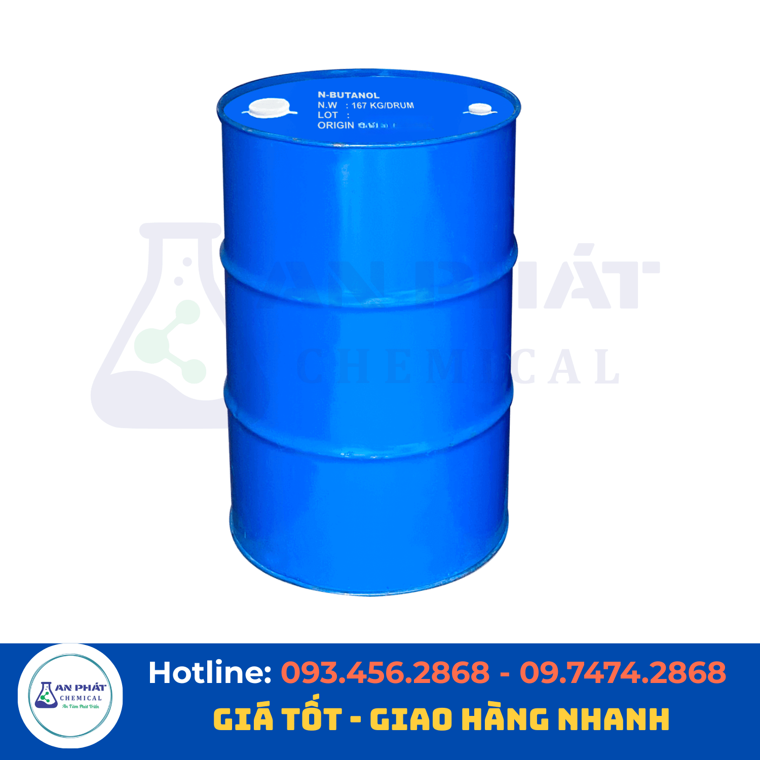 N-Butanol C₄H₁₀O 99% – Malaysia, 167 kg/phuy