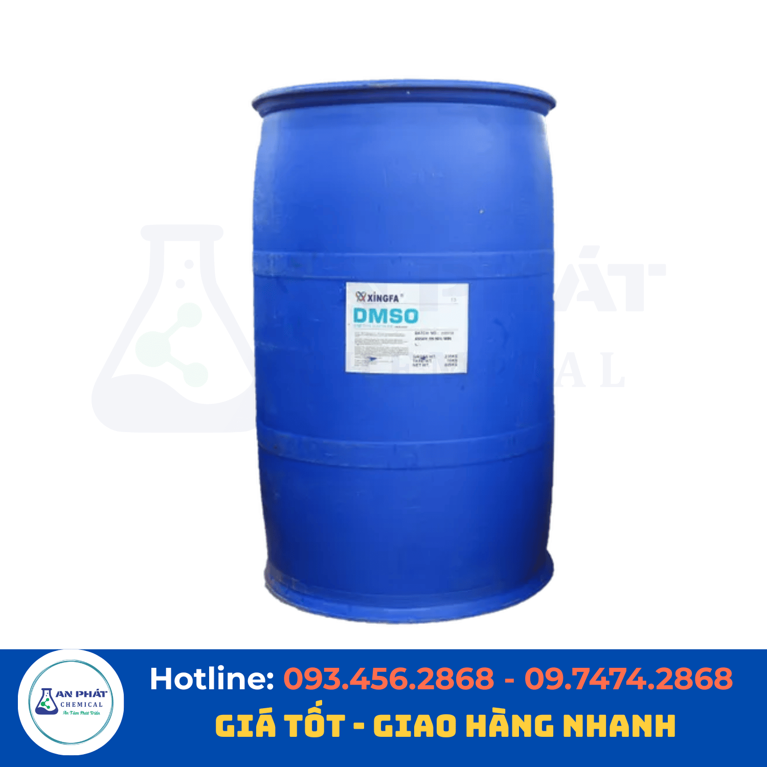 Dimethyl sulfoxide (DMSO) C₂H₆OS 99% – Trung Quốc, 225 kg/phuy