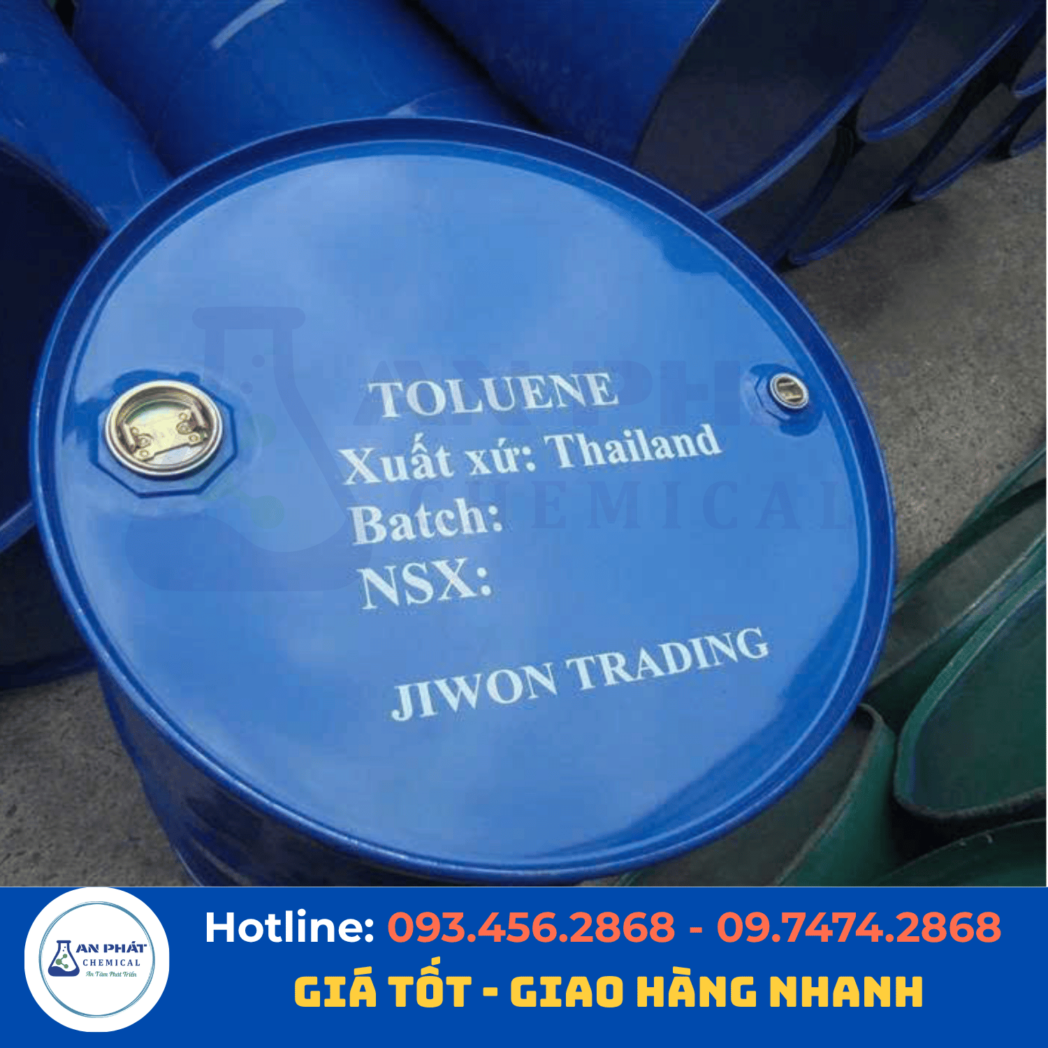 Toluen C₇H₈ 99,5% – Thái Lan, phuy 179 kg