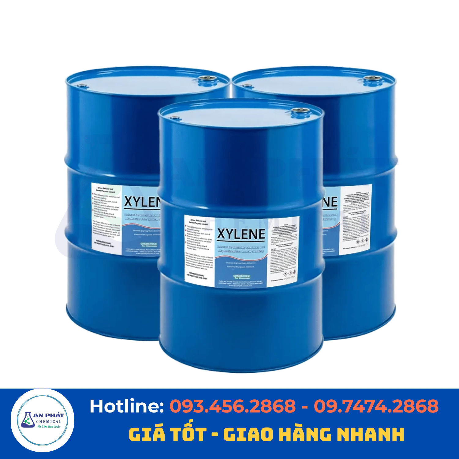 Dung môi Xylene C₈H₁₀ 99% – Thái Lan, 179 kg/phuy