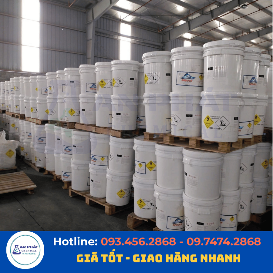 Clorin Cá Heo Ca(ClO)₂ 70% – Trung Quốc, 40 kg/thùng