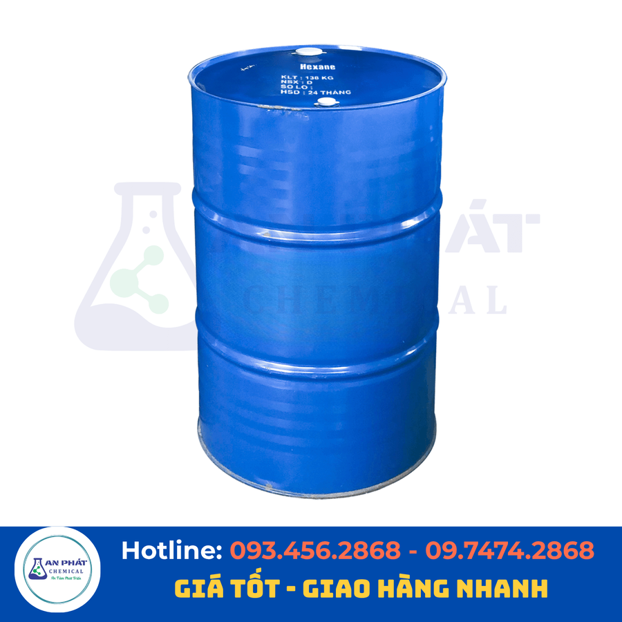 N-Hexan C₆H₁₄ =<99% – Hàn Quốc, 138 kg/phuy