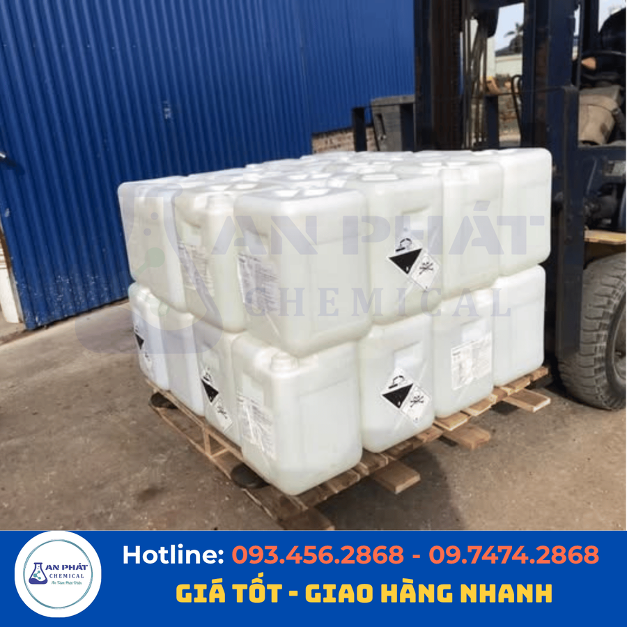 Axit flohydric HF 55% – Trung Quốc, 25 kg/can
