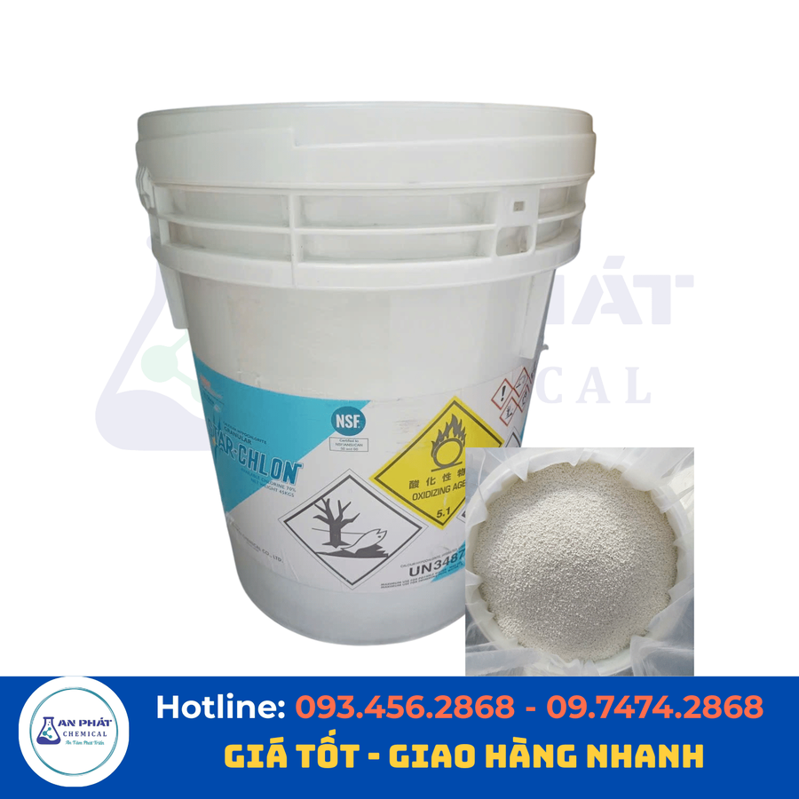 Clorin Nankai Ca(ClO)₂ 70% – Nhật Bản, 45 kg/thùng