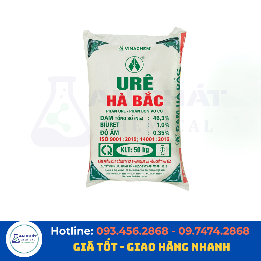 Urê (Urea) CO(NH₂)₂ 46% – Việt Nam, 50 kg/bao