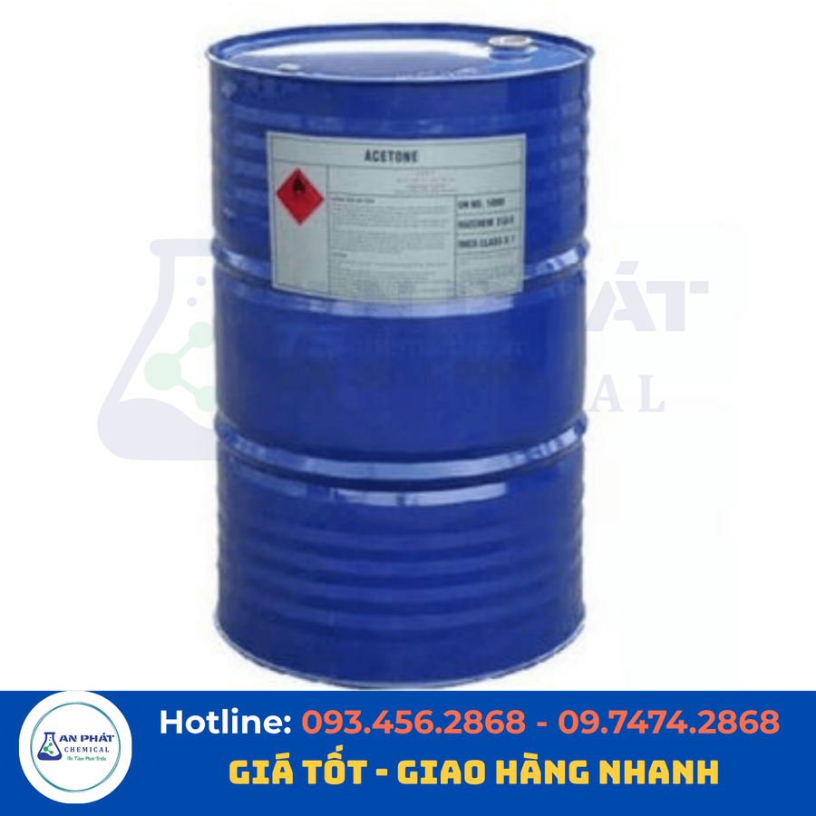 Axeton (Acetone) C₃H₆O 99,5% – Singapore, 160 kg/phuy