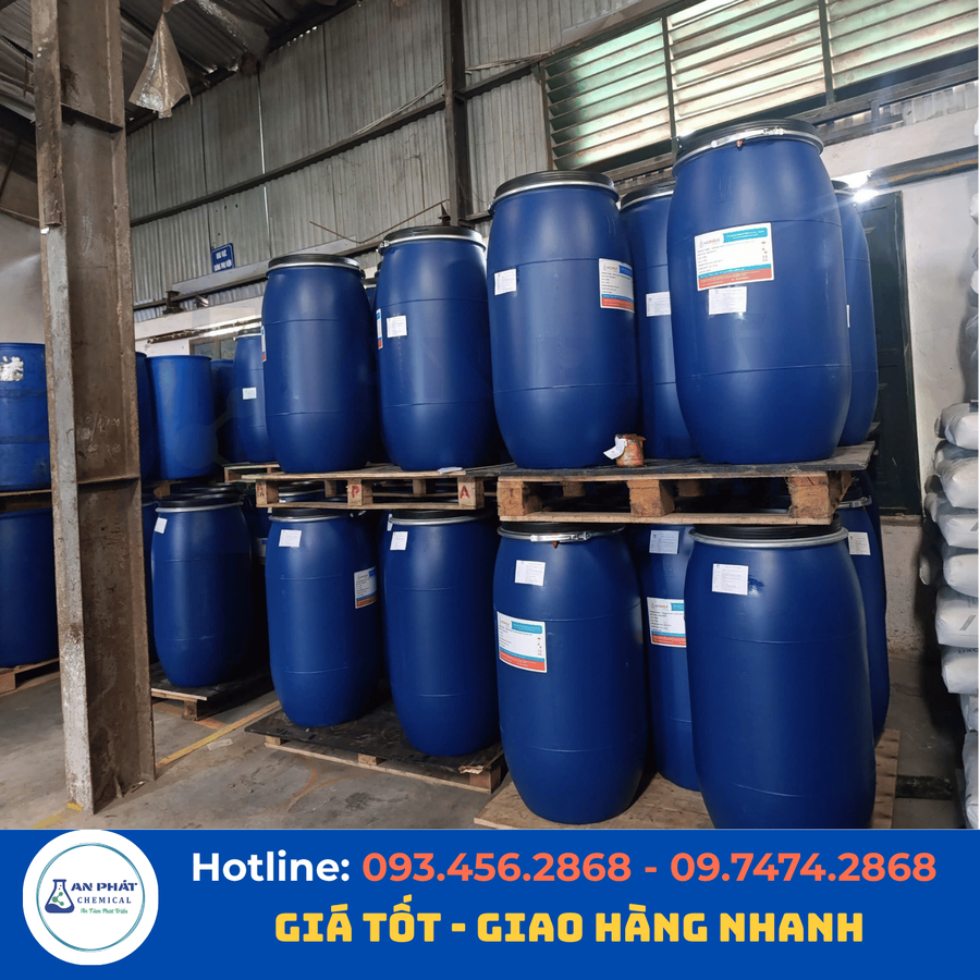 SLES (Natri laureth sulfat) C₁₂H₂₅(OCH₂CH₂)ₙOSO₃Na 70% – Trung Quốc, 170 kg/phuy