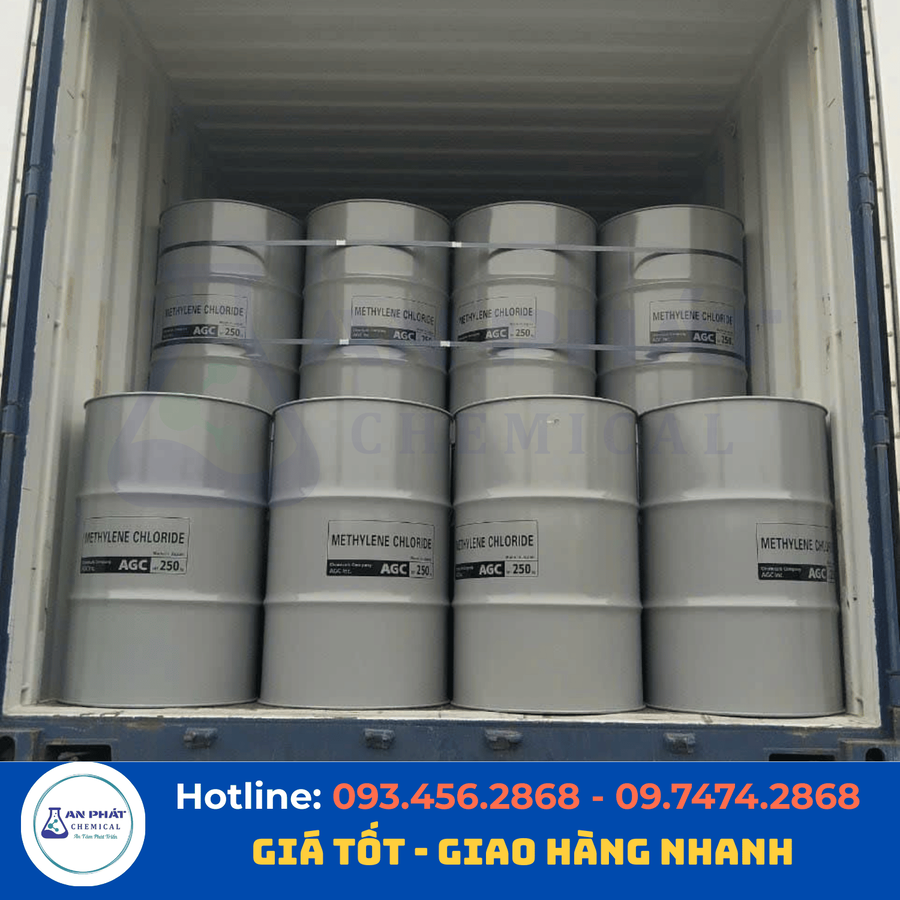 Methylene chloride (MC) CH₂Cl₂ 99,5% – Nhật Bản, 270 kg/phuy