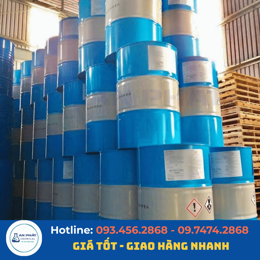 Methylene chloride (MC) CH₂Cl₂ 99,5% – Đài Loan, 270 kg/phuy