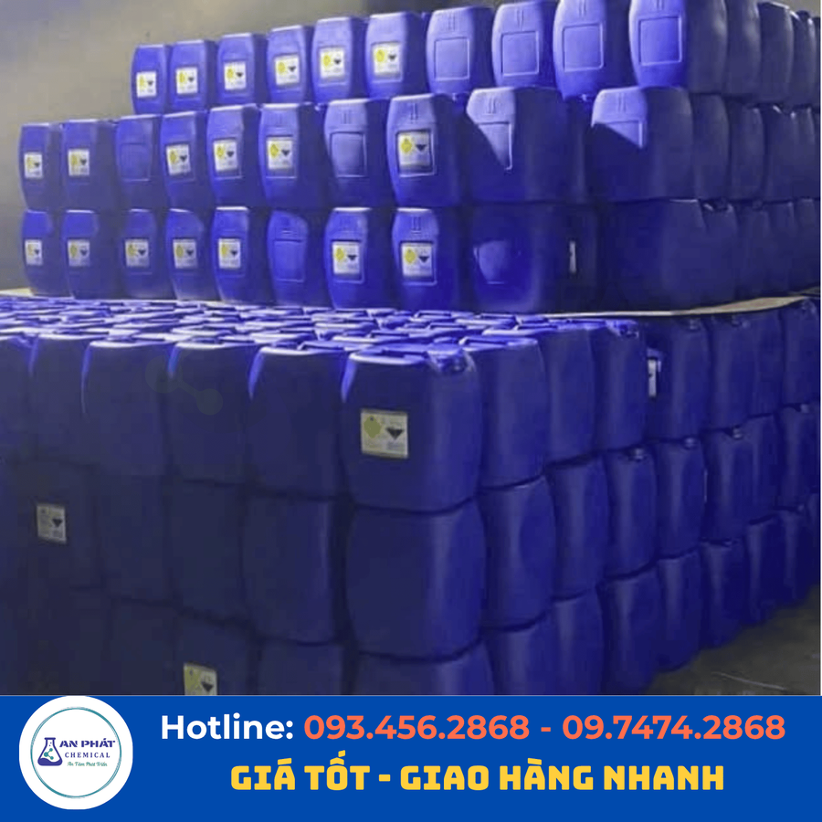 Axit sulfuric H₂SO₄ 98% – Việt Nam, 48 kg/can, phuy hoặc xe bồn