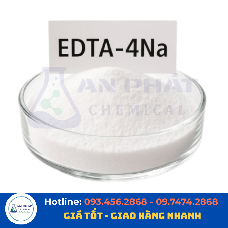 EDTA 4Na C₁₀H₁₂N₂Na₄O₈·4H₂O 99% – Trung Quốc, 25 kg/bao