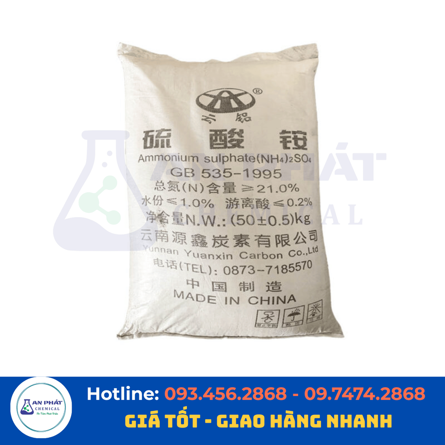 Amoni sulfat (SA) (NH₄)₂SO₄ 21% – Trung Quốc, 50 kg/bao