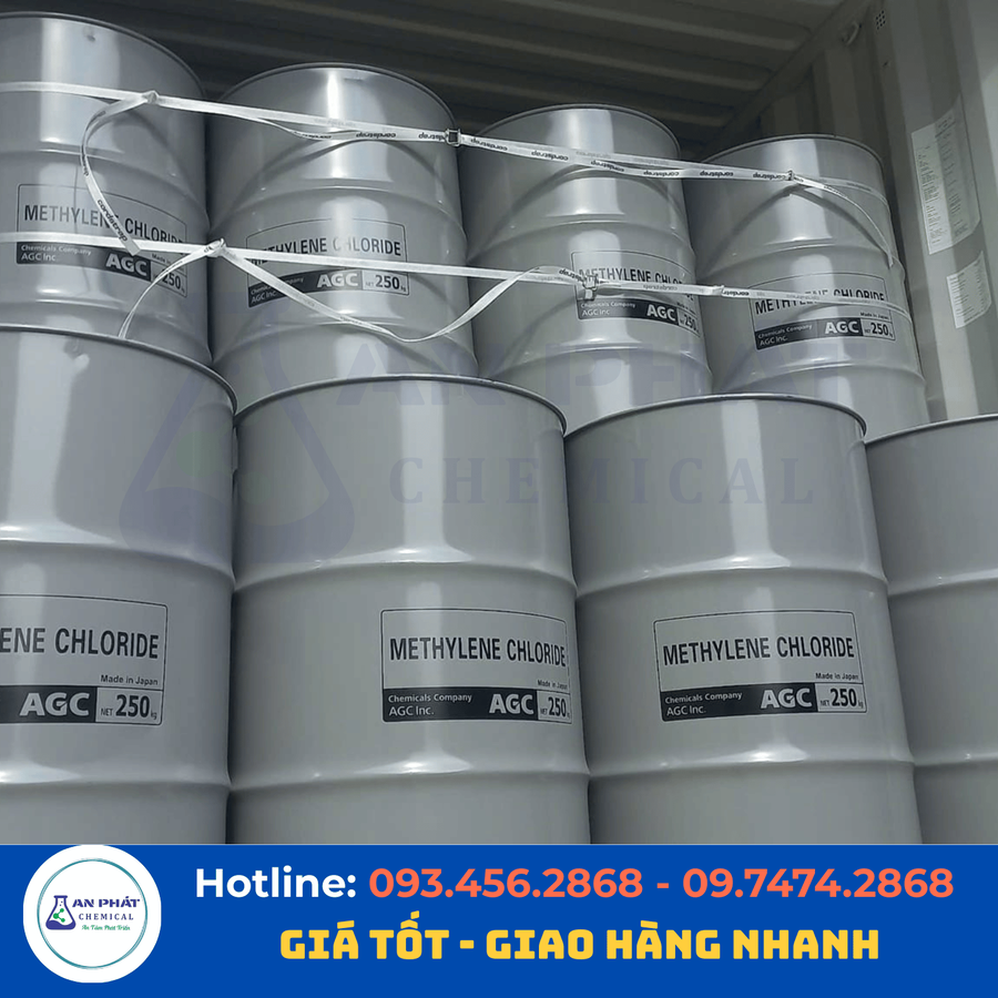 Methylene chloride (MC) CH₂Cl₂ 99,5% – Nhật Bản, 270 kg/phuy