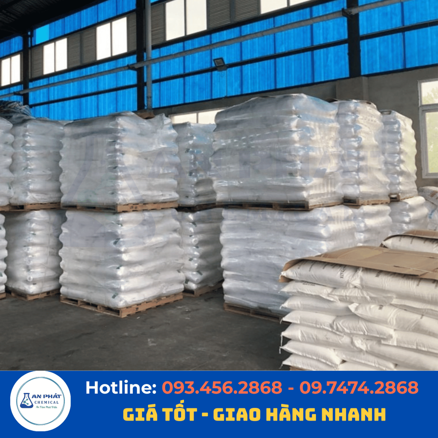 Natri hexametaphosphat (SHMP) (NaPO₃)₆ 68% – Trung Quốc, 25 kg/bao