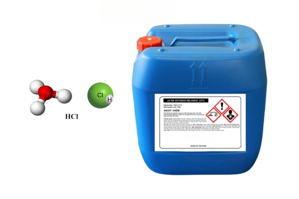 Nhãn Axit HCl cần thể hiện những thông tin nào?