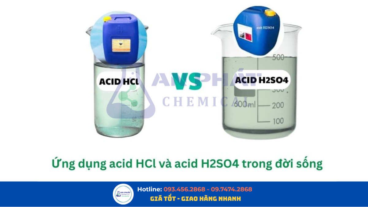Axit HCl và Axit Sulfuric: khác nhau trong điều chỉnh pH và xử lý công nghiệp