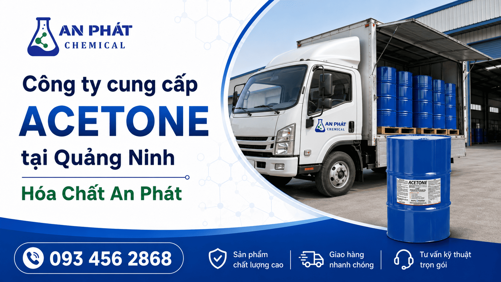 Cung cấp Acetone tại Quảng Ninh cho doanh nghiệp công nghiệp