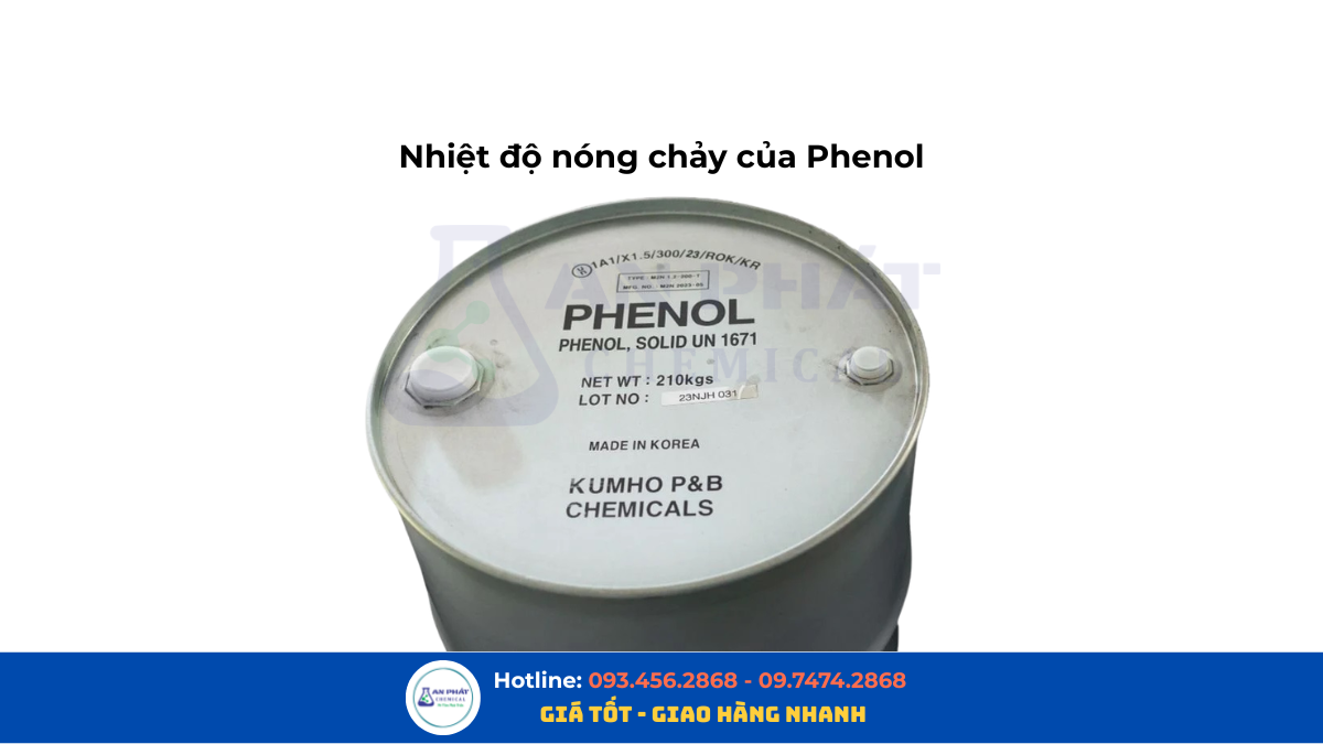 Nhiệt độ nóng chảy của Phenol và ảnh hưởng đến bảo quản, xuất hàng