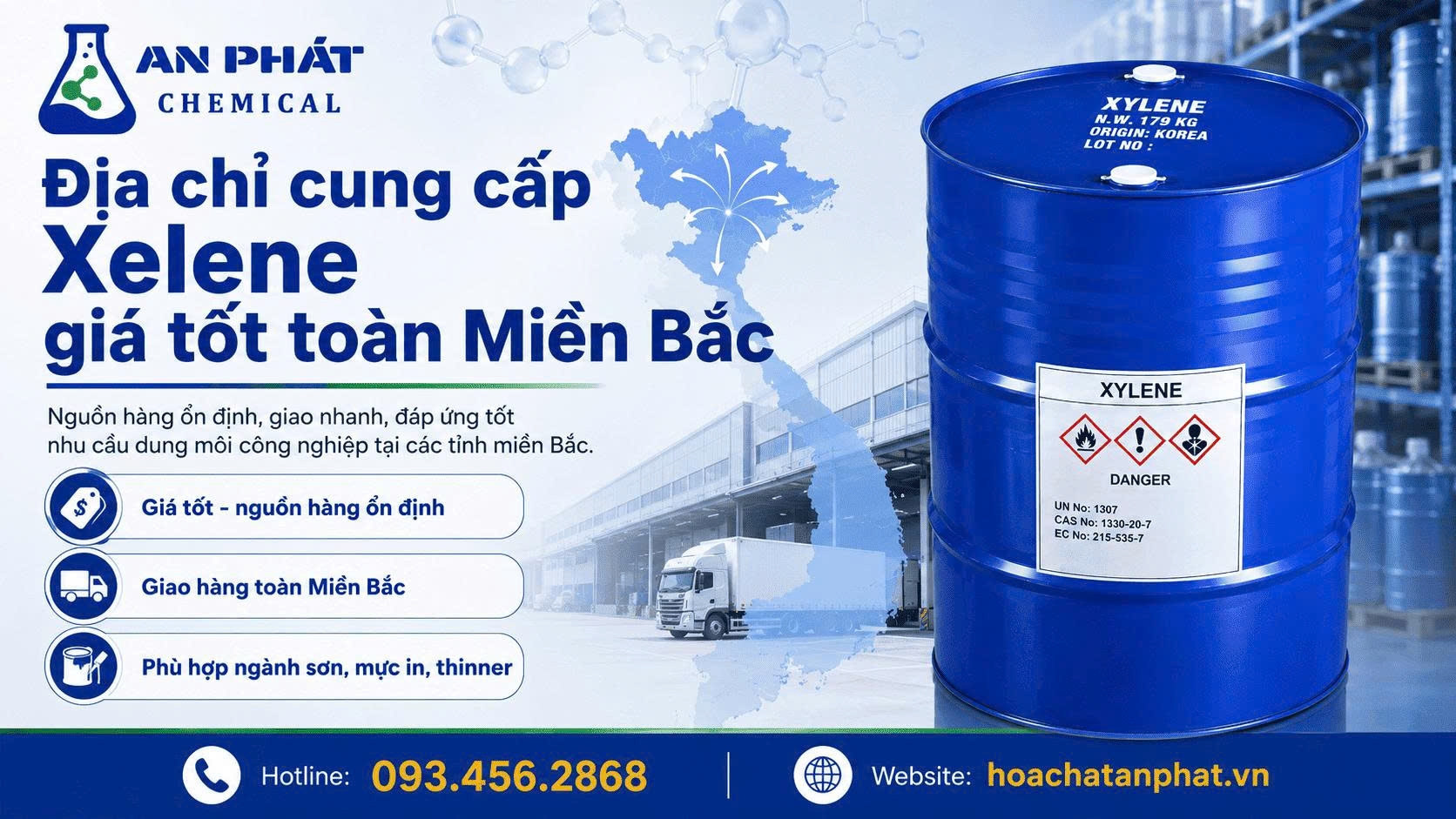 Thông số kỹ thuật Xylene 99% cần kiểm tra trước khi mua