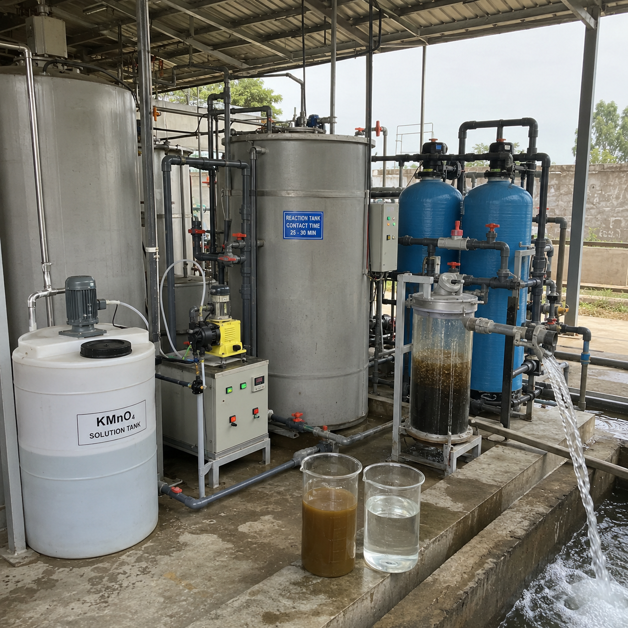 KMnO4 trong sản xuất hóa chất và phản ứng oxy hóa công nghiệp