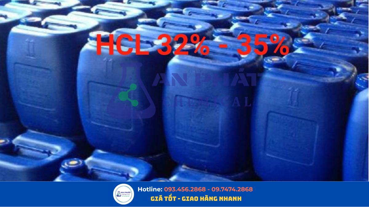 Axit HCl 32% và HCl 35%: lựa chọn theo nồng độ và mục đích sử dụng