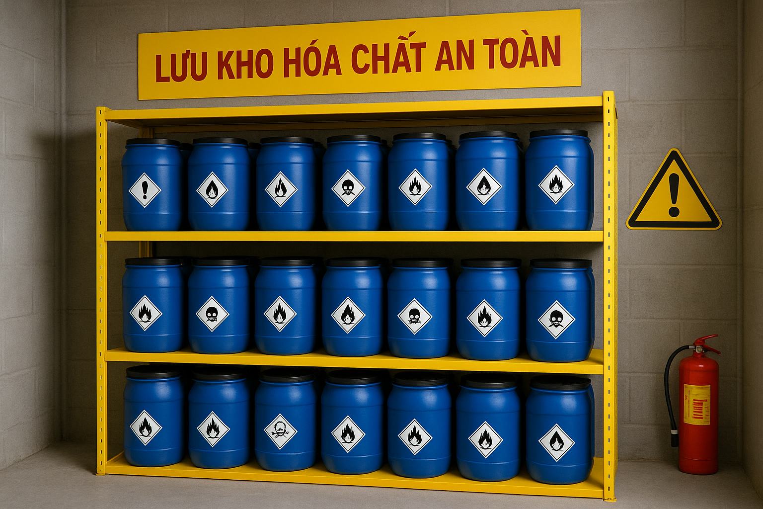 Hồ sơ lưu kho và sử dụng NaOH doanh nghiệp nên chuẩn bị