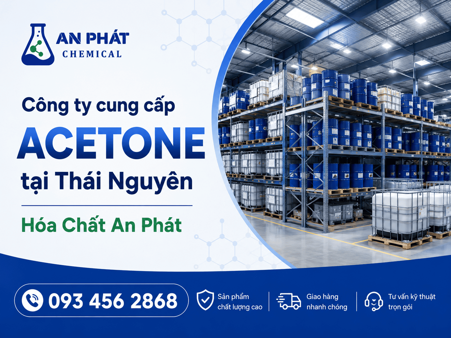 Công ty bán Acetone tại Thái Nguyên uy tín, đầy đủ hồ sơ